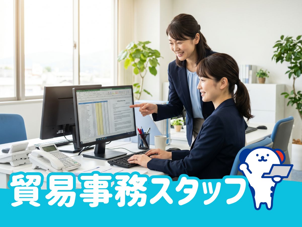 ＼20～40代活躍中／輸出入貨物のデータ入力・書類作成◇防府市の...