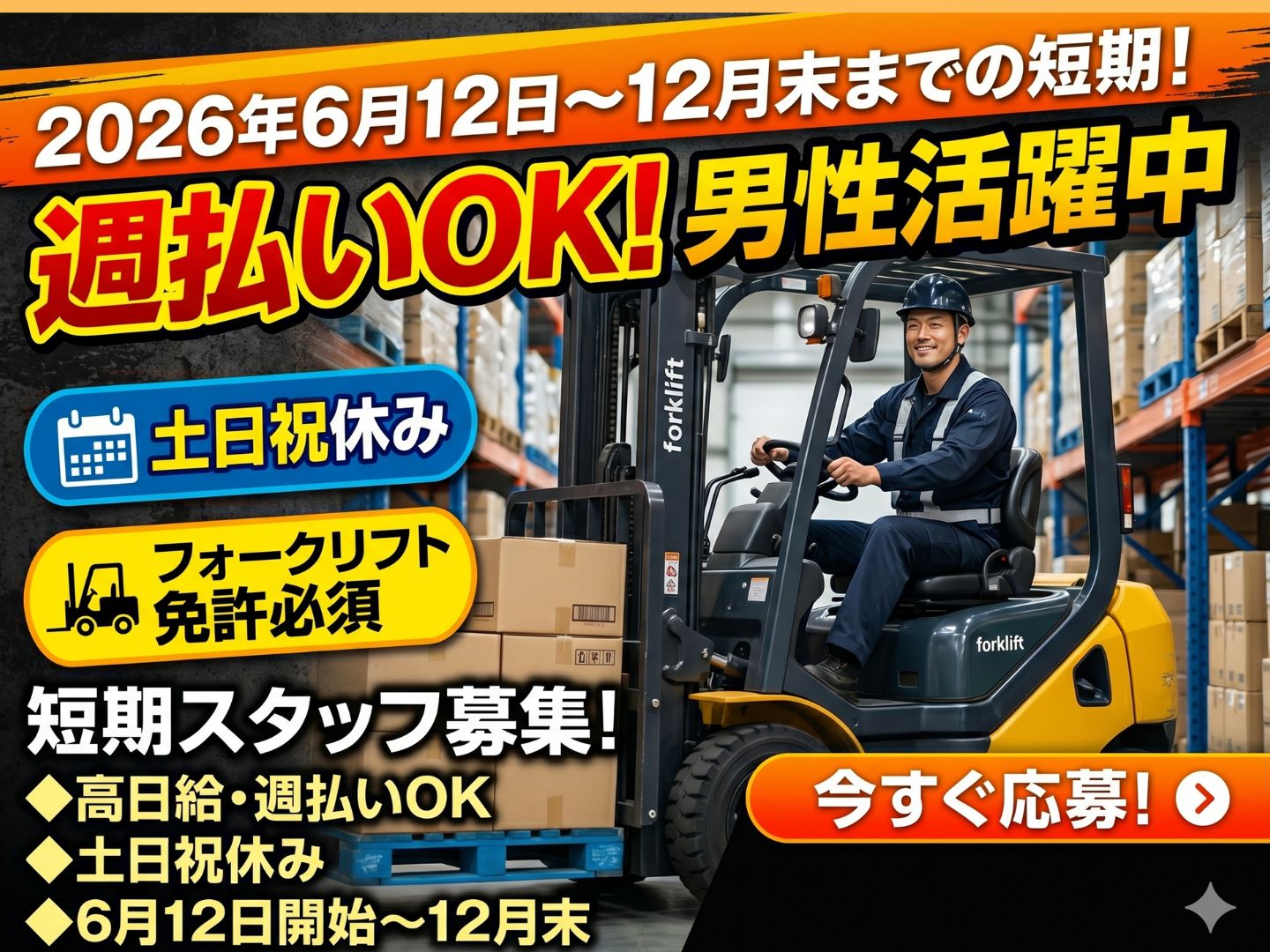 【奈良市】＼20～40代活躍中／屋根付き倉庫内でカウンターフォー...