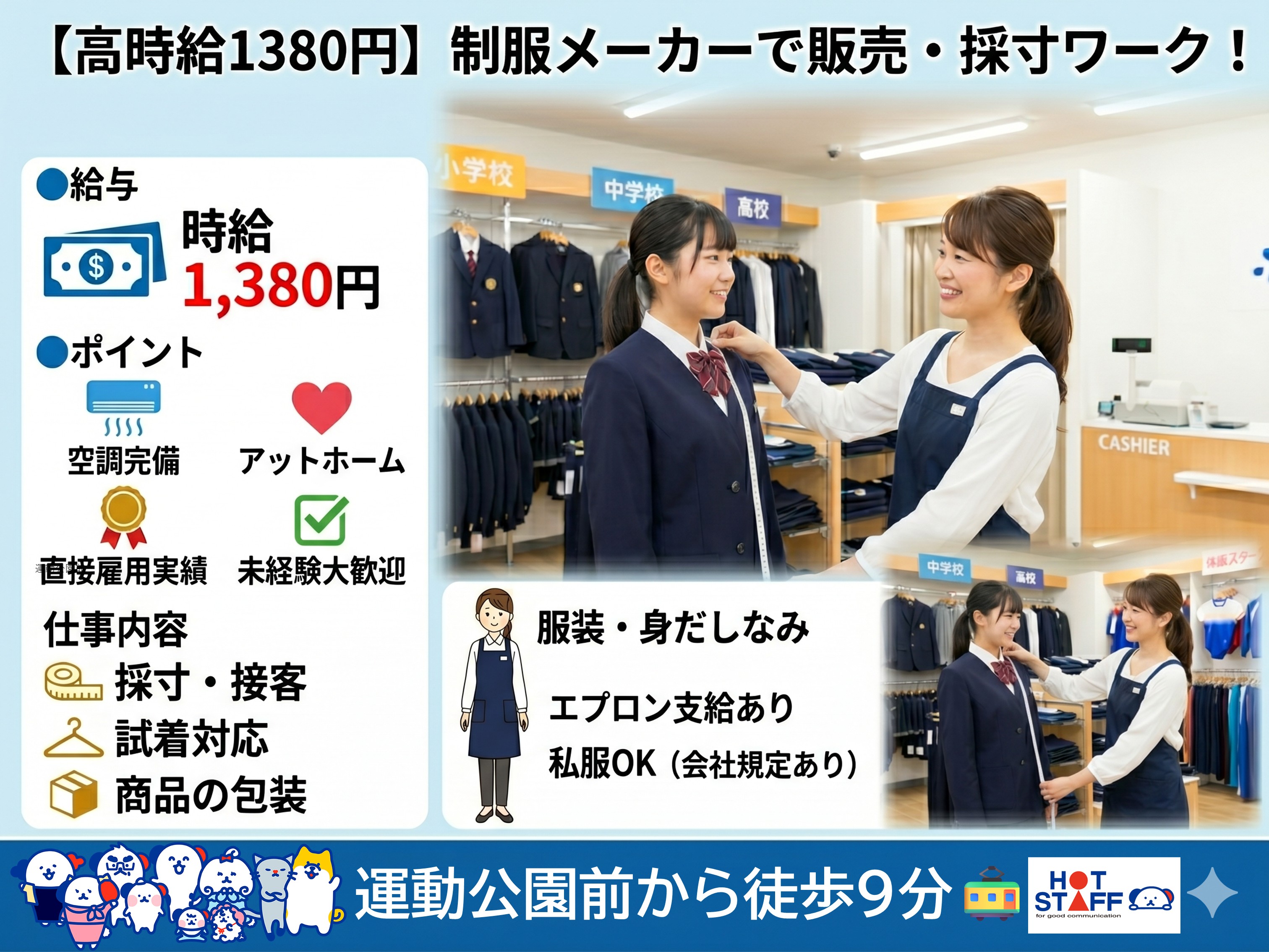 ＼20～40代活躍中／《時給1,380円》給与前払いOK★運動公...