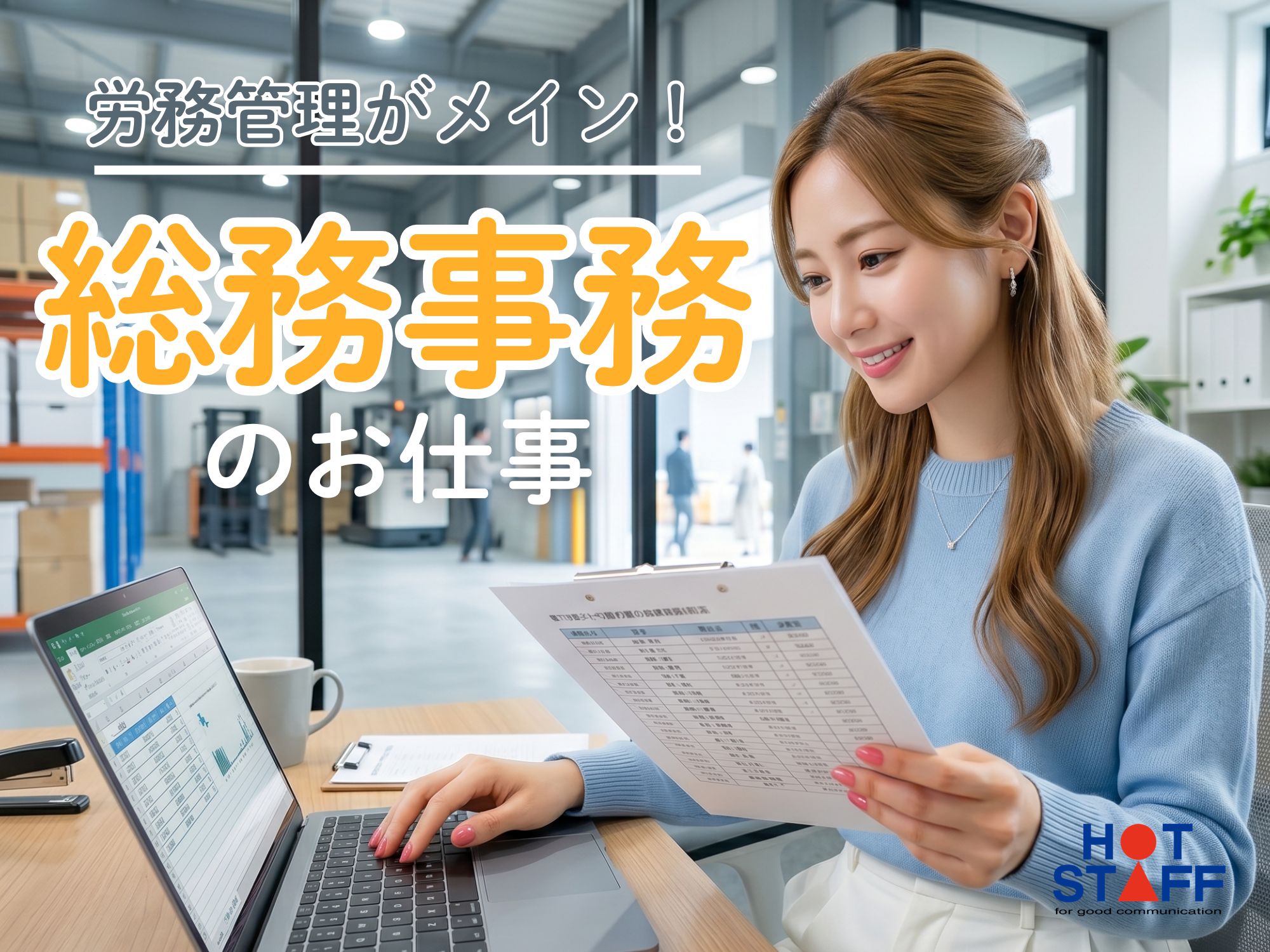 ＼20～40代活躍中／総務事務スタッフ◇直方駅周辺の工場★【時給...